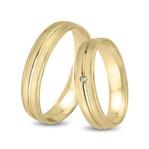 Gold Plated Wedding Rings for Couples - New Arrival