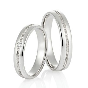 Milgrain Wedding Dummy Rings for Display