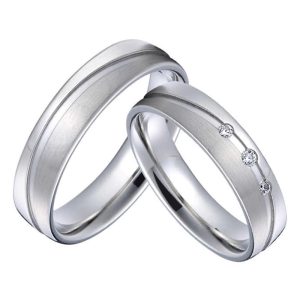 Promise Rings for Couples - His & Hers Matching Set