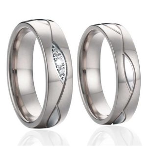 Titanium Steel Wedding Bands - Handmade Rings for Couples