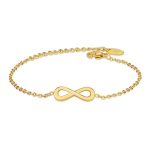 Minimalist Infinity Bracelet - Gold Link Chain Jewelry
