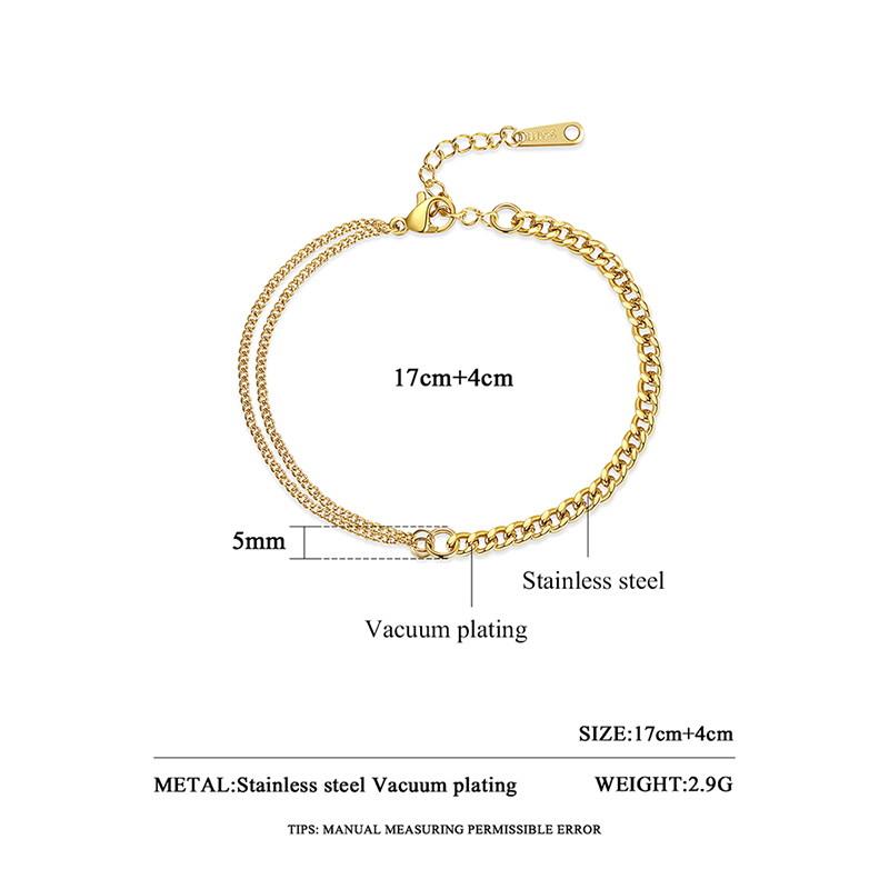 Gold Chain Bracelet for Women - Stainless Steel Jewelry - Image 2