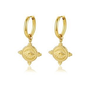 Gold Huggie Earrings - Dainty Stainless Steel Drop Jewelry