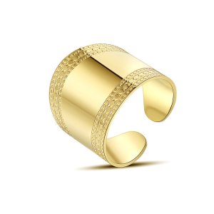 Geometric Adjustable Rings - Stainless Steel Women's Jewelry