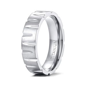 Wholesale Titanium Wedding Rings - Silver Unisex Bands