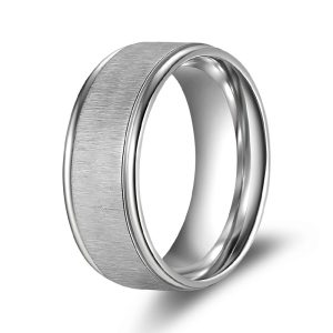 Titanium Wedding Band - 7mm/8mm Matte Unisex Ring