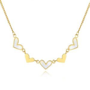 Shell Heart Choker - 18K Gold Plated Necklace